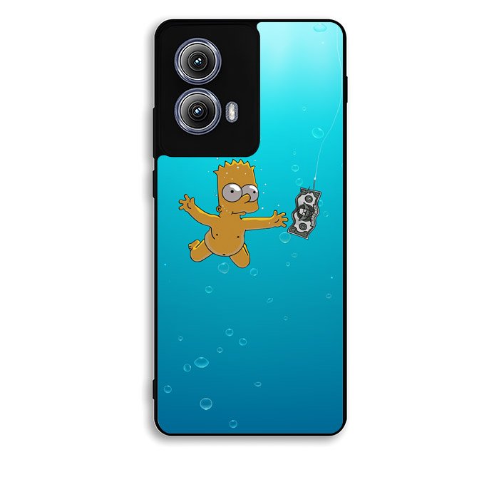 Bart Simpsons Nevermind Nirvana Motorola Moto Edge 2024 Case FE1729