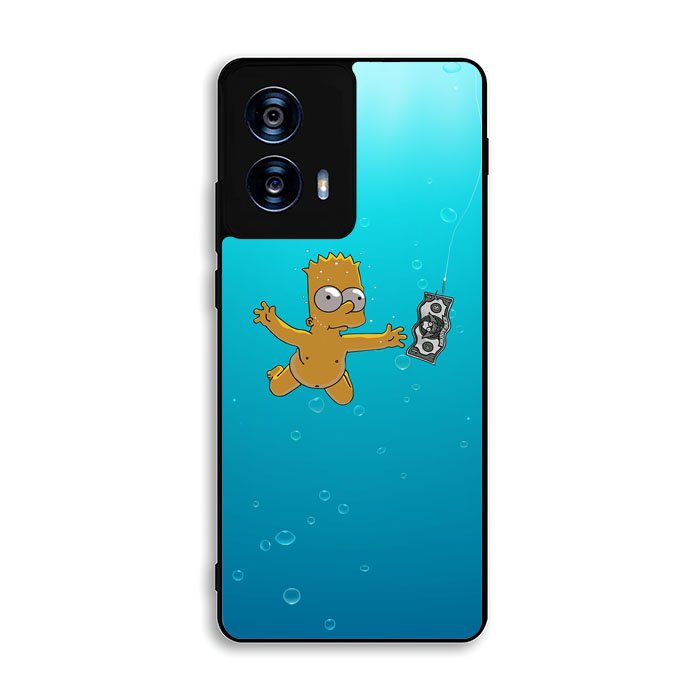 Bart Simpsons Nevermind Nirvana Motorola Moto G Power 5G 2024 Case FE0357