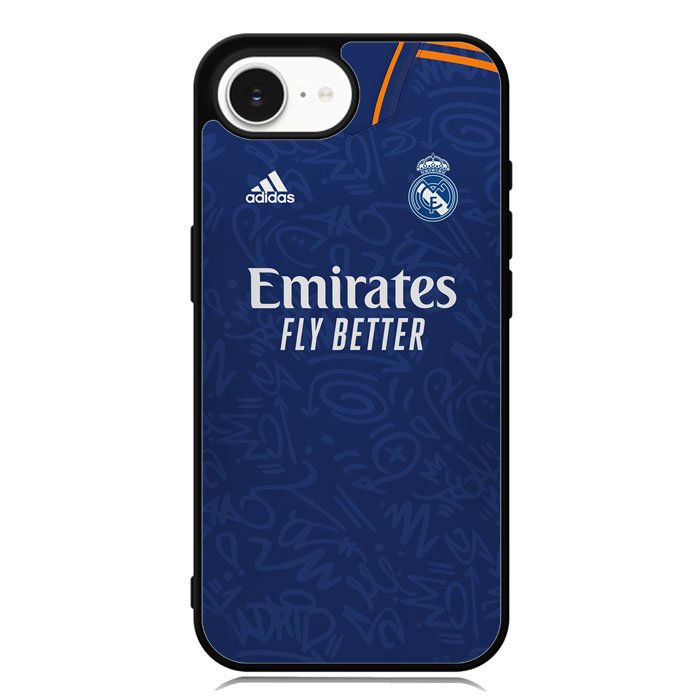 Real Madrid 2021-2022 Away Jersey iPhone 16e Case