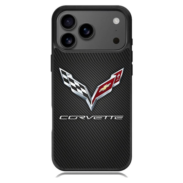 Corvette Logo Carbon iPhone 18 Pro Case DC0388