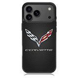 Corvette Logo Carbon iPhone 18 Pro Case DC0388