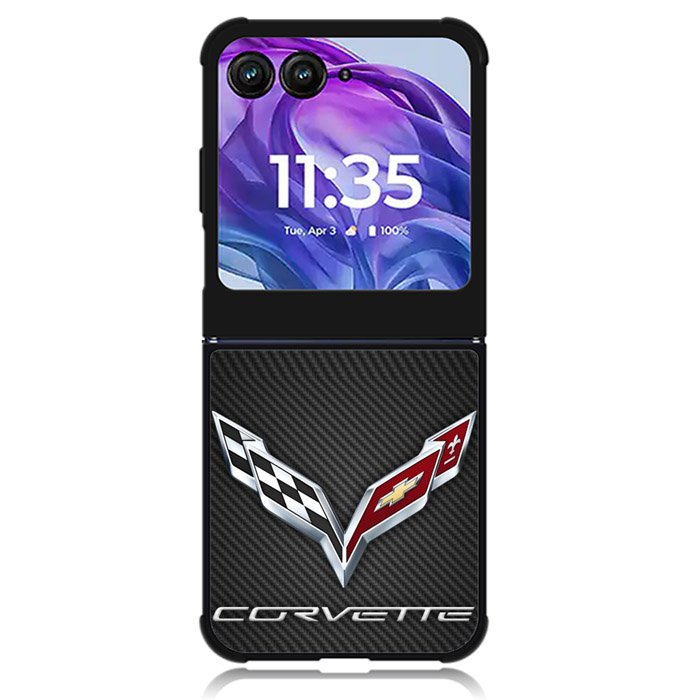 Elegant Corvette Logo Motorola Moto Razr 2024 , Moto Razr 50 Case