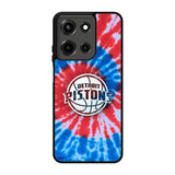 Detroit Pistons Tie Dye Style Logo Motorola Moto G 5G 2025 Case FE2871