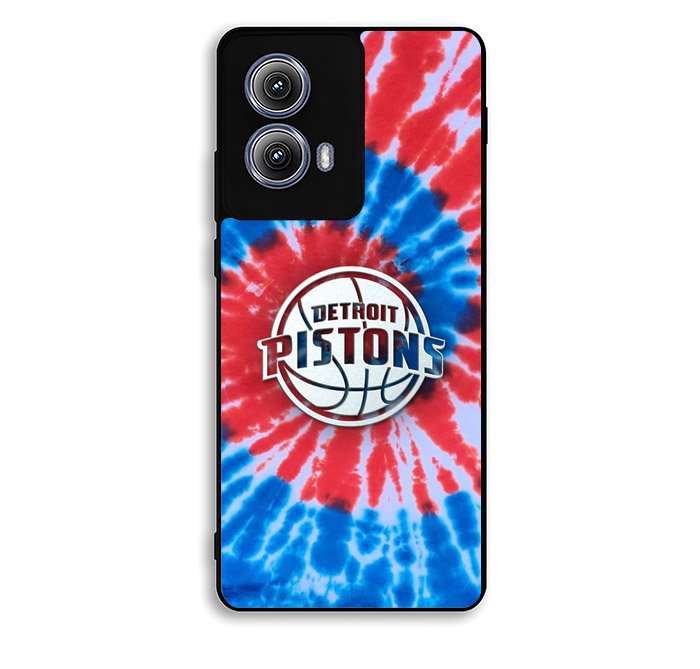 Detroit Pistons Tie Dye Style Logo Motorola Moto Edge 2024 Case FE2871