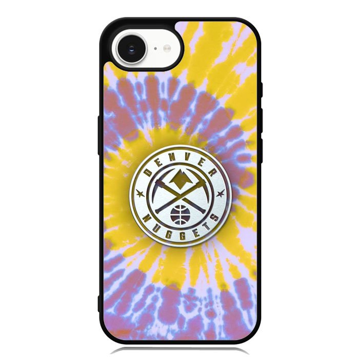Denver Nuggets Tie Dye Style Logo iPhone 16e Case