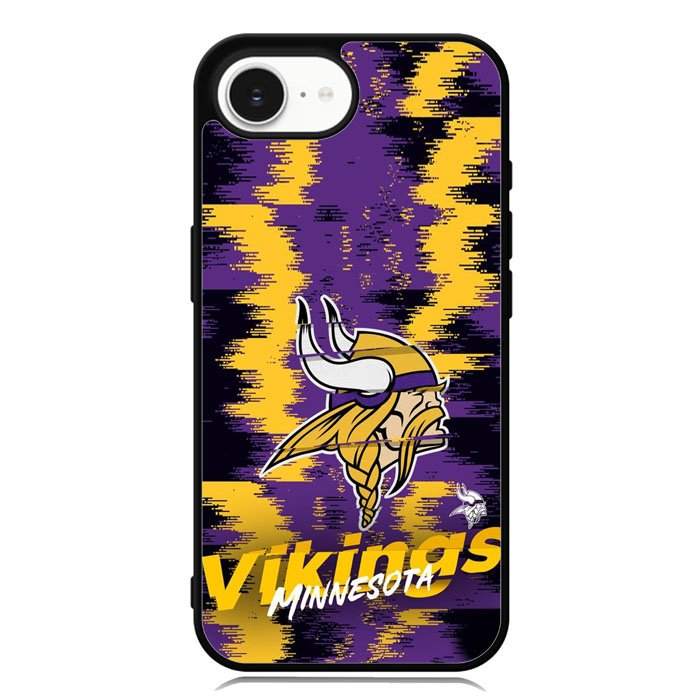 Minnesota Vikings Torn Paper Style Logo iPhone 16e Case