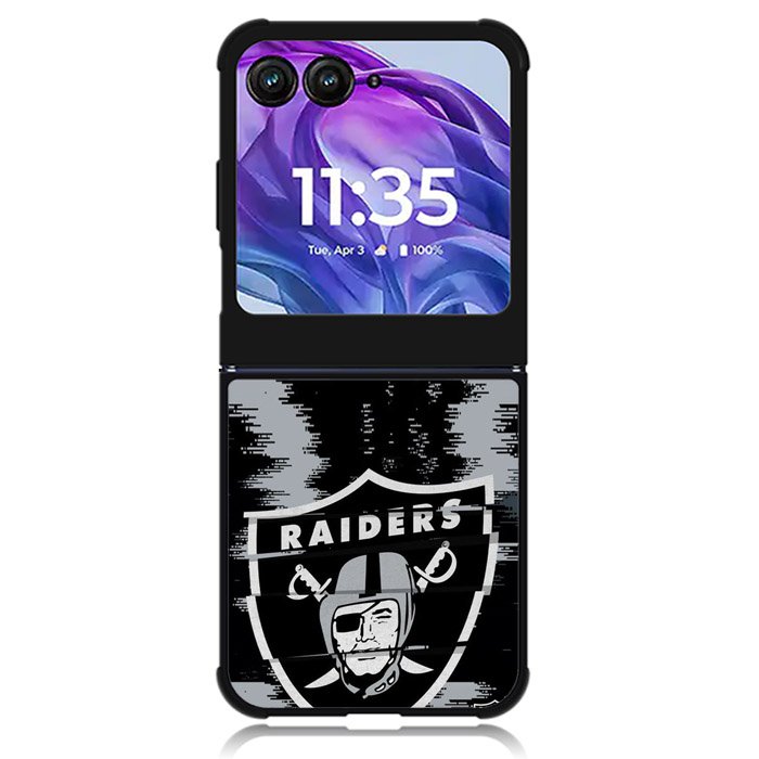 Las Vegas Raiders NFL Team Logo Motorola Moto Razr 2024 , Moto Razr 50 Case