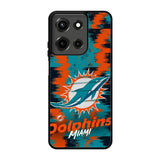 Miami Dolphins NFL Team Logo Motorola Moto G 5G 2025 Case FE1501